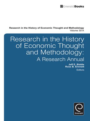cover image of Research in the History of Economic Thought and Methodology, Volume 30A